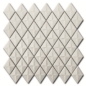 Mosaique losange gemme Dif creme brillant sur trame 28.3x28.3x0.5cm