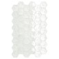 Carrelage hexagone blanc brillant faience murale salle de bain cuisine 17.3x15x0.9cm terx hexawall lemon