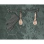 Carrelage hexagone vert brillant faience murale salle de bain crédence de cuisine 17.3x15cm terx hexawall green