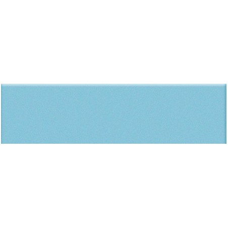 Mosaique rectangulaire mat de couleur cielo 5X20cm sur trame