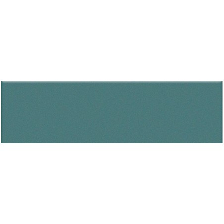 Mosaique rectangulaire mat vert turquoise  turchese 5X20X0.7cm sur trame sol et mur grès cérame émaillé VOX