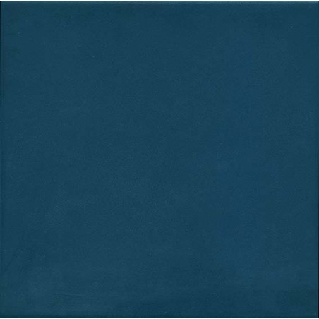 Carrelage imitation carreau de ciment bleu uni ancien 20x20 cm V 1900 bleu