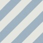 Carrelage carreaux de ciment imitation bande diagonale VivGoroka bleu cielo 20x20 cm