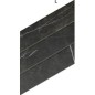 Carrelage losange diamond realmarquina chevron Left imitation marbre noir 70x40cm