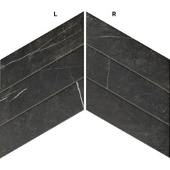 Carrelage diamond realmarquina chevron imitation marbre 70x40cm