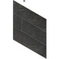 Carrelage losange diamond realmarquina chevron Right imitation marbre noir 70x40cm