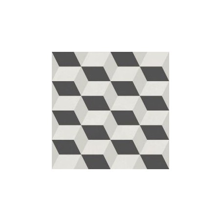 Carrelage réalhanoi cube gris effet carreau ciment effet 3D 33x33cm