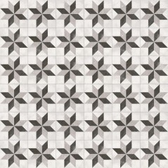 Carrelage imitation carreau de ciment étoile classique 20x20 cm V pukao taito blanco