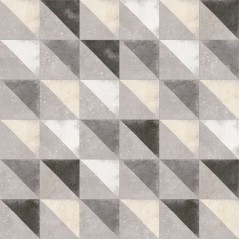 Carrelage imitation carreau ciment patchwork diagonal 20x20cm V tirol gris 