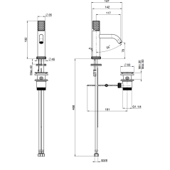 Mitigeur lavabo spillotech chromé F3031XSXCR