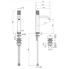 Mitigeur lavabo spillotech chromé blanc F3031XLSXBS