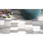 Carrelage navette blanc mat art-déco 10x30cm,  eqxkite pour le mur