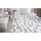 Carrelage navette blanc mat art-déco 10x30cm,  eqxkite pour le mur