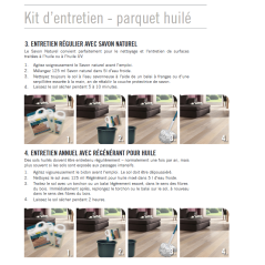 Kit d'entretien parquet huilé naturel