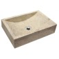 Vasque en pierre mox nerja beige 50x35x12cm