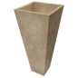 Vasque en pierre sur pied mox durcal beige  40x40x90cm