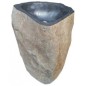 Vasque en pierre sur pied mox menhir 40x70x90cm