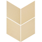 Carrelage chevron, Eqxrhombus 14x24cm relief crème sol et mur