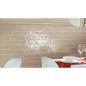 Carrelage salle de bain rectangulaire contemporain vison brillant eqxcountry mur 6.5x20, 6.5x40, 13.2x13.2, 13.2x40cm