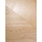 Parquet chêne massif  français  point de hongrie, brossé aspect bois brut huilé,  premier choix , ép : 10mm HxBABB