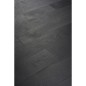 Parquet chêne français massif, brossé noir huilé, ép : 10mm , Hxrég