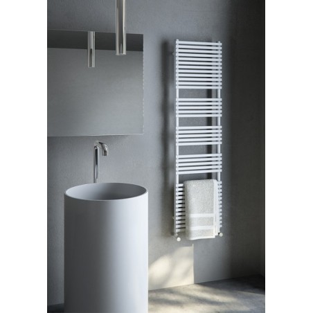 Sèche-serviette radiateur électrique design salle de bain contemporain Antxh20bath blanc mat