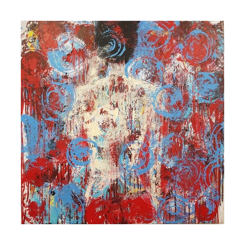 Tableau Red Series - 2 Peinture Acrylique sur toile - Pièce unique