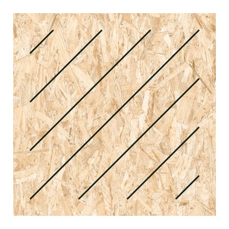 Carrelage imitation bois aggloméré naturel mat, patchwork, 59.3x59.3cm rectifié,  R10, Viv strand masai naturel grafito