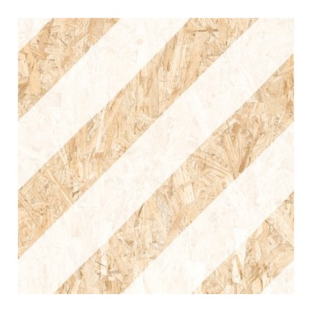Carrelage effet bois aggloméré strié blanc mat, décor, sol et mur, 59.3x59.3cm rectifié,  R10, VIV strand nenets naturel blanc