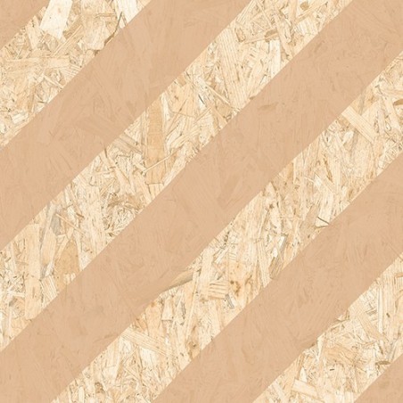 Carrelage imitation bois aggloméré strié de beige, sol et mur, 59.3x59.3cm rectifié,  R10, V strand nenets naturel avellana