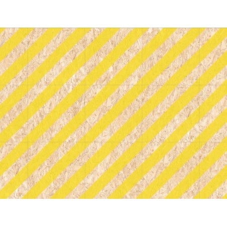 Carrelage effet bois aggloméré mat avec des bandes jaunes, décor, 59.3x59.3cm rectifié,  R10, VIV strand nenets naturel jaune