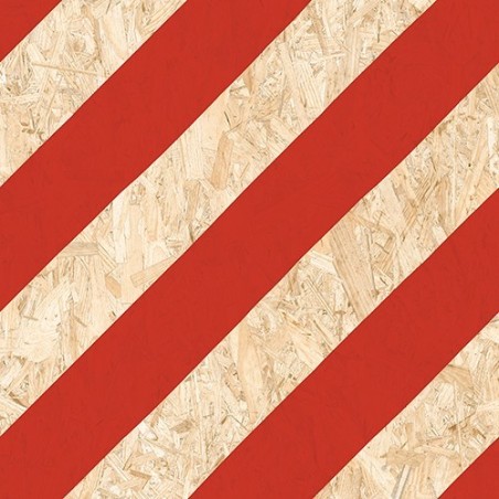 Carrelage imitation bois aggloméré ciment mat, décor, 59.3x59.3cm rectifié,  R10, V strand nenets naturel rouge
