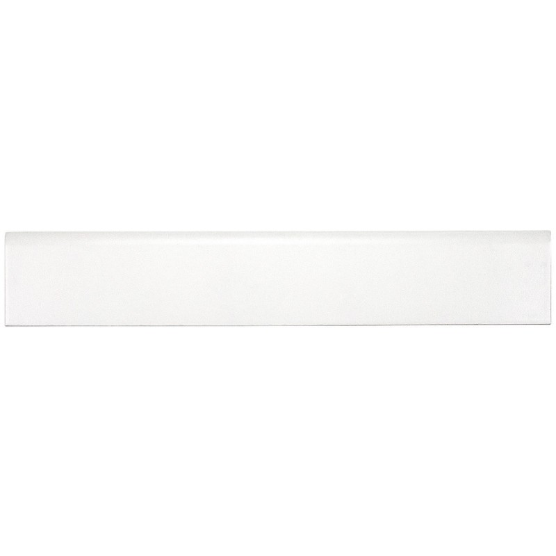 Plinthe blanc mat à bord arrondi 8x45cm, exa4A01 livraison comprise france continentale