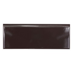 Plinthe marron foncé brillant à bord arrondi 7.5x20cm, exaPK1 livraison gratuite france métropolitaine