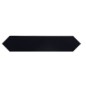 Carrelage navette plat contemporain noir brillant uni mur 5x25x0.9cm, eqxarrow black 25836