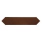 Carrelage navette imitation zellige marron café brillant uni mur 5x25x0.9cm, eqxarrow coffee 25824