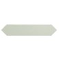 Carrelage navette plat contemporain vert clair brillant uni mur 5x25x0.9cm, eqxarrow halite 25826