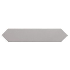 Carrelage navette plat contemporain gris brillant 5x25x0.9cm, eqxarrow quicksilver 25833
