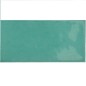 Carrelage imitation Zellige vert turquoise brillant, eqxvillage teal carré et rectangulaire