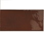 Carrelage imitation Zellige marron chocolat brillant, eqxvillage wallnut brown rectangle et carré