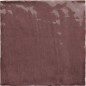 Carrelage imitation Zellige bordeaux brillant, eqxriviera juneberry 13.2x13.2cm et 6.5x20cm