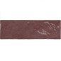 Carrelage imitation Zellige bordeaux brillant, eqxriviera juneberry 13.2x13.2cm et 6.5x20cm