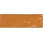 Carrelage imitation Zellige orange brillant, eqxriviera ginger 13.2x13.2cm et 6.5x20cm