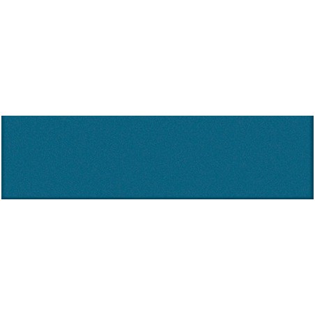 Mosaique rectangulaire mat de couleur bleu ceruleo 5X20cm sur trame en grès cérame émaillé, VO 