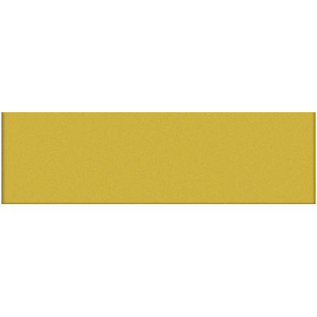 Mosaique rectangulaire brillant jaune senape 5X20x0.7cm sur trame VOX en grès cérame émaillé sol et mur